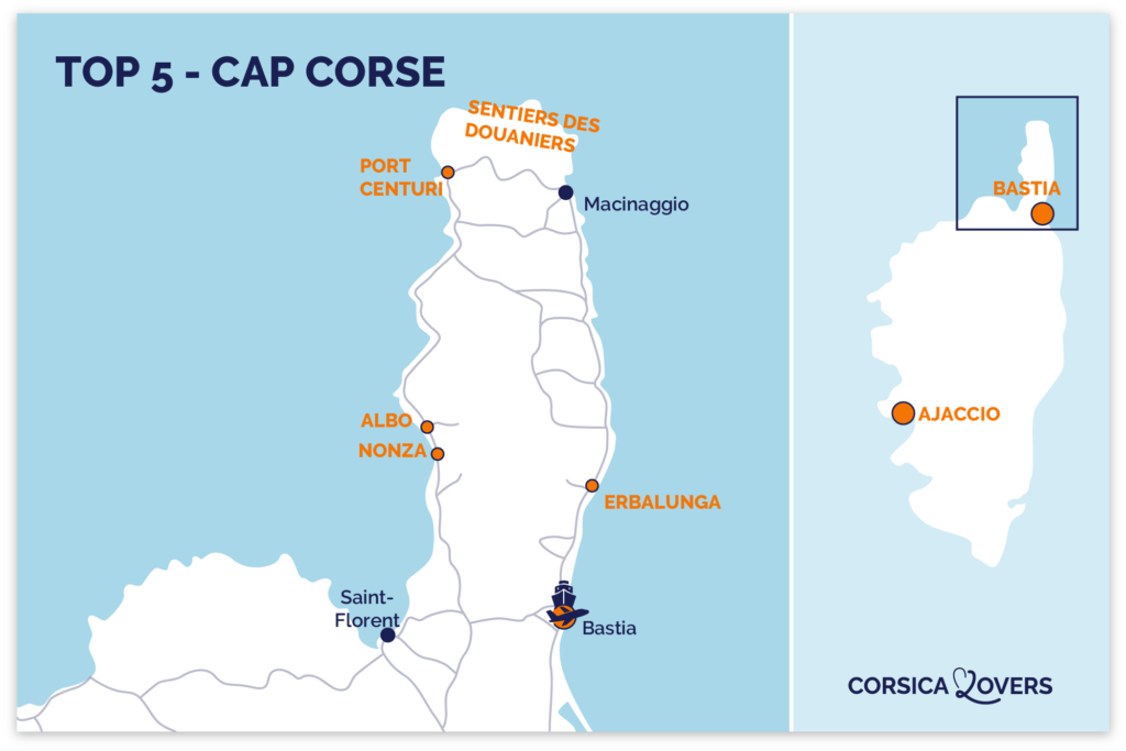 Cap Corse Mappa
