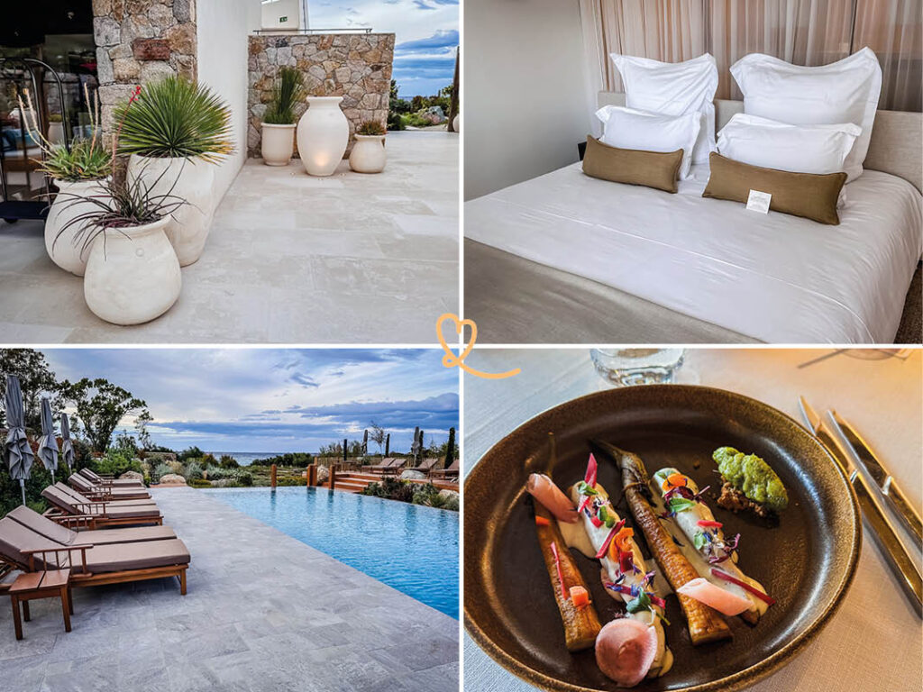 Lesen Sie unsere Meinung über unseren Aufenthalt im 5-Sterne-Hotel Casa Paradisu in L'Île-Rousse, das von Gärten umgeben ist (+ Fotos).