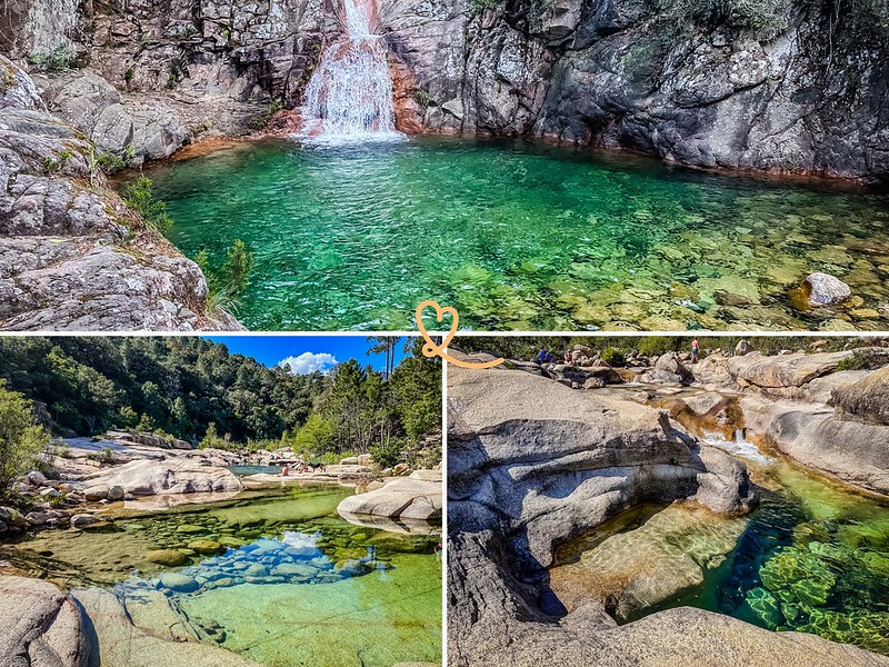 piscinas naturales más bellas Córcega sur norte nadar río cascada