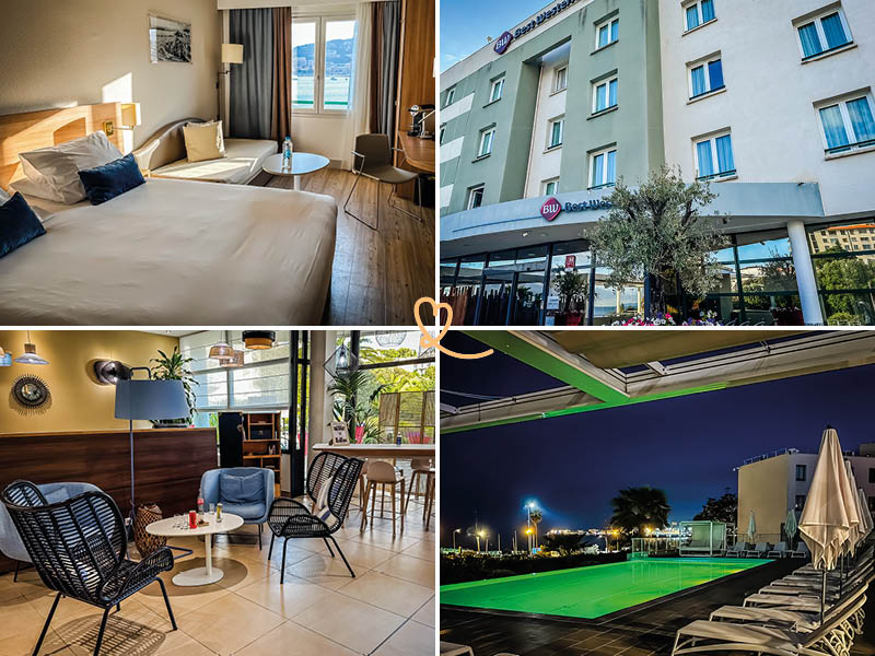 Neem een kijkje in het 4-sterren Best Western hotel in Ajaccio!